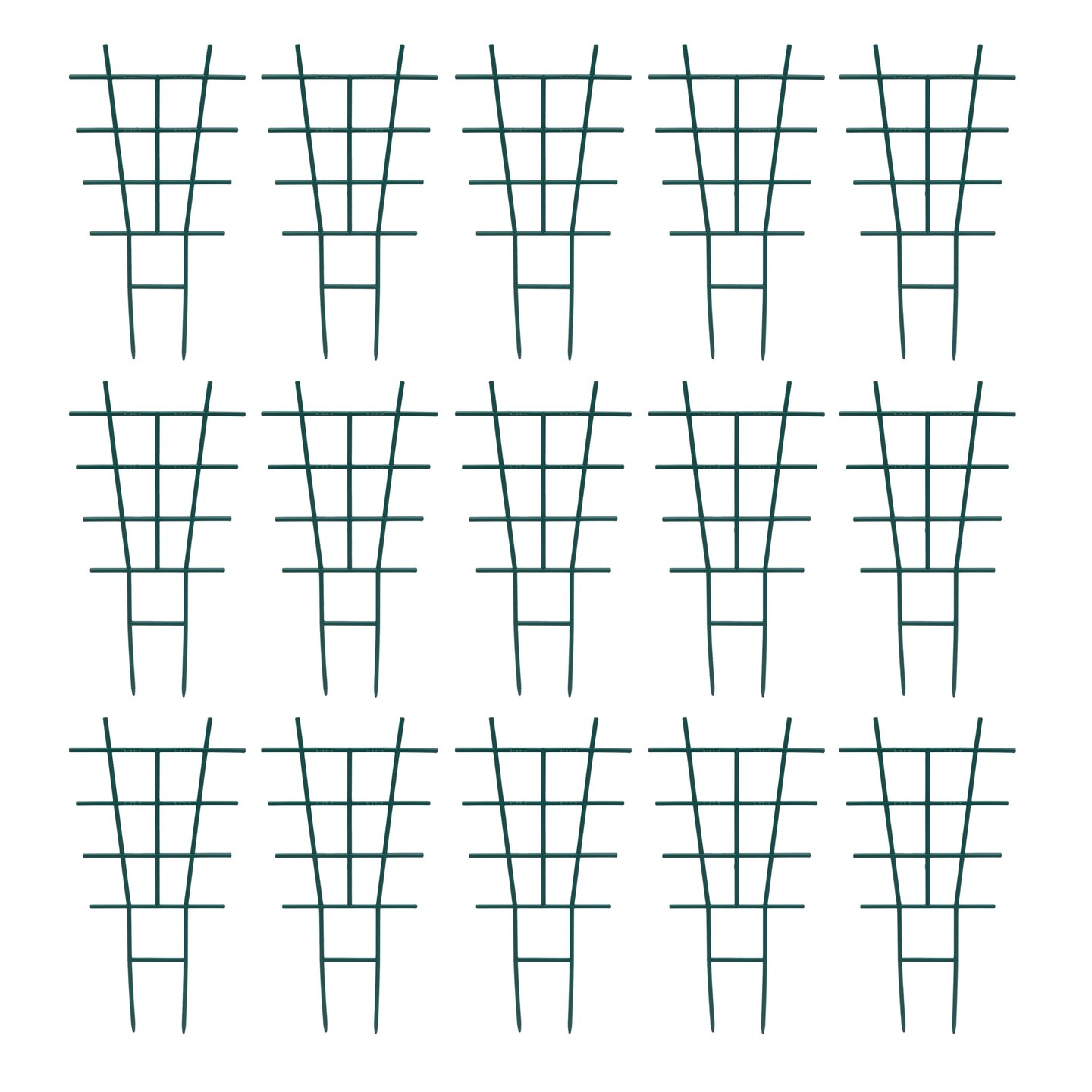 Small Trellis for Climbing Plants, Indoor Outdoor Garden (16.7 x 8.8 In, 15 Pack)