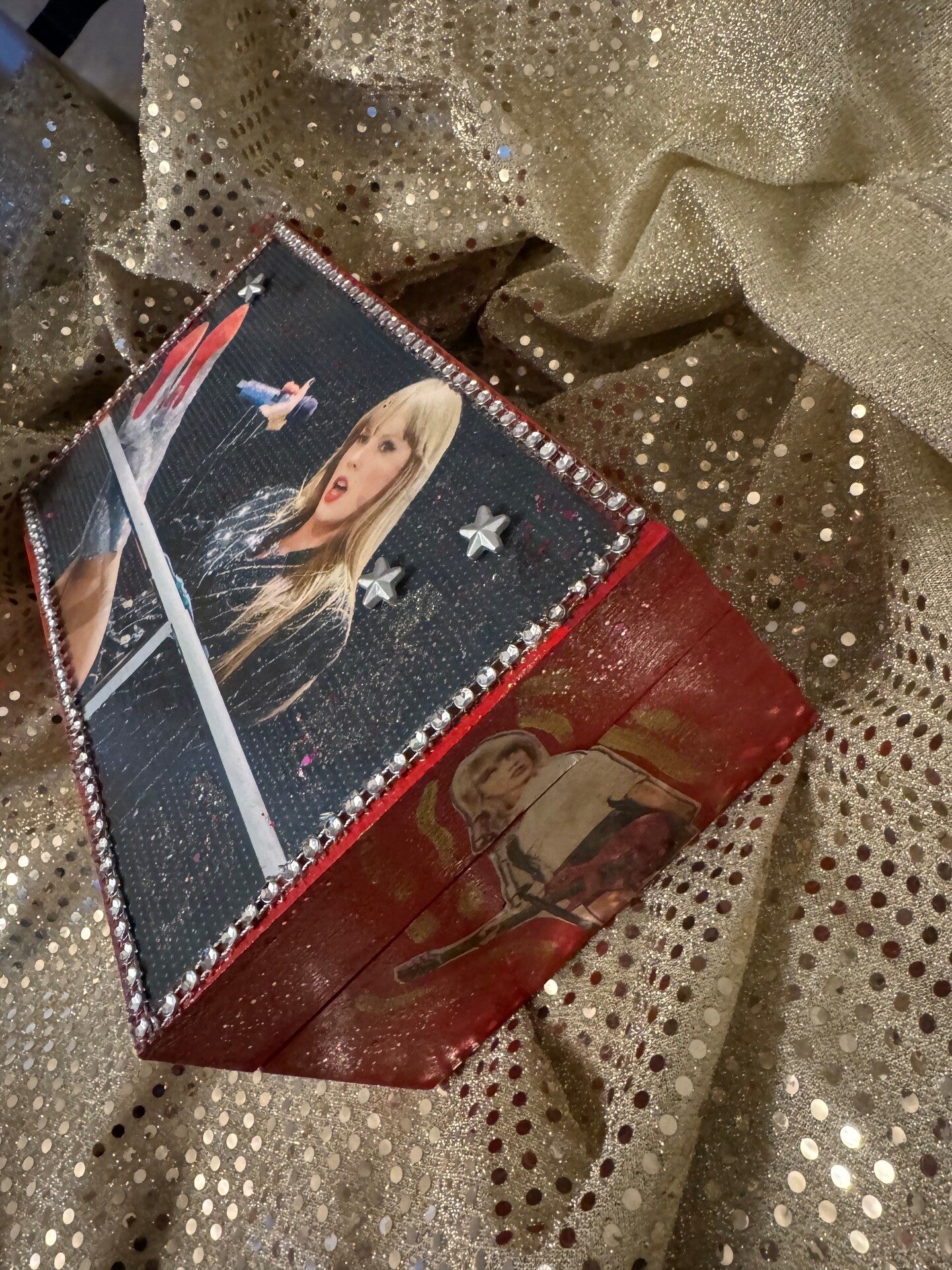 Taylor Swift Painted Wooden keepsake trinket stash box