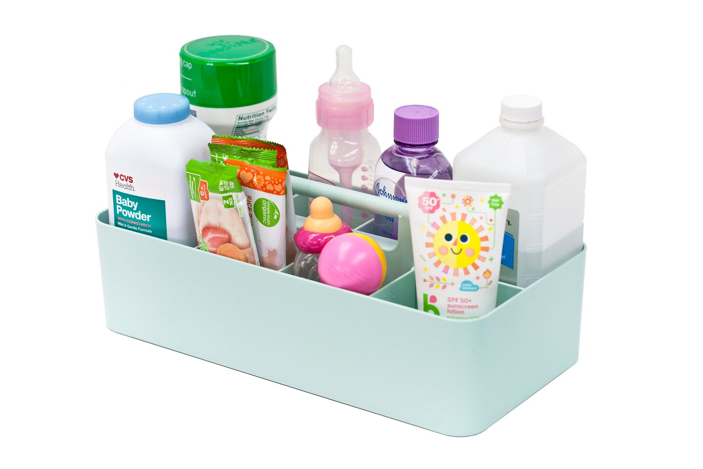 Enjoy Organizer Portable Caddy with Handle – 8-Compartment Storage Bin with Removable Dividers for Office, Crafts, and Home – Made in USA