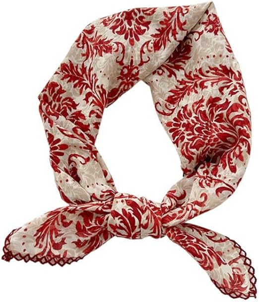 Large Cotton Bandana Headband, Head Wrap, Protective Coverage, Hair Neck Scarf for Women 28 x 28 inch