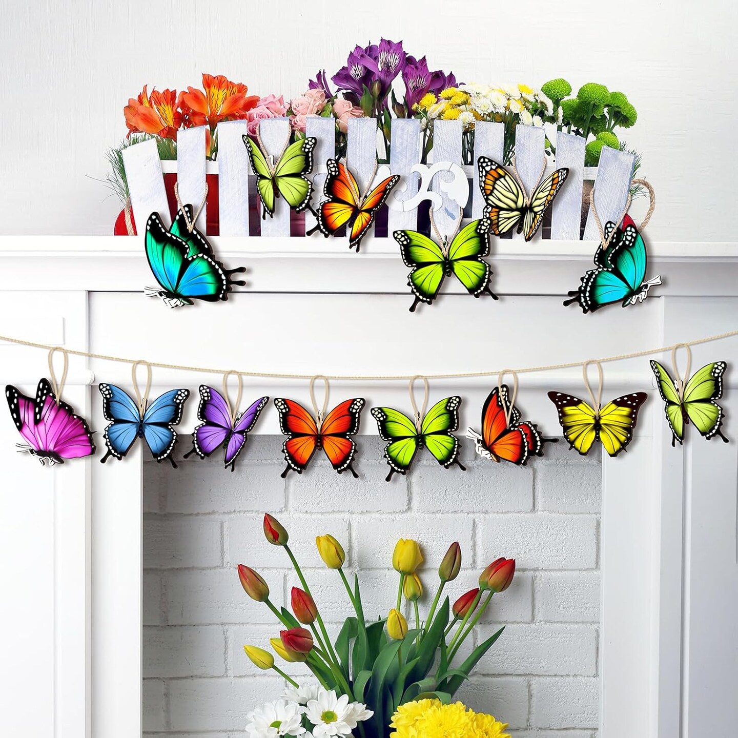 24 Pieces Spring Butterfly Ornament