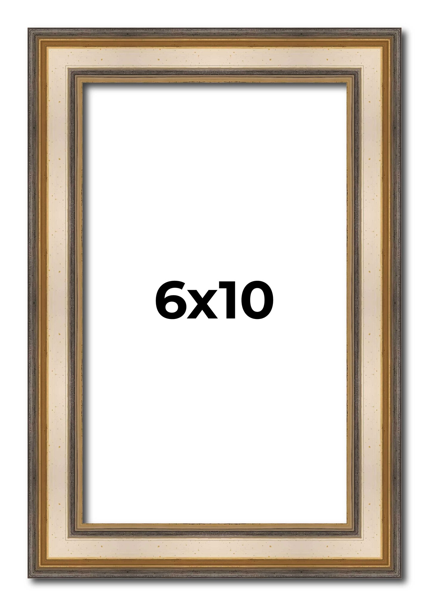 6x10 Refined Picture Frame with UV-Resistant Acrylic & Acid Free ...