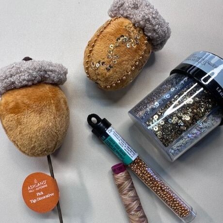 Beaded Autumn Acorn: Plush Décor With John Bead