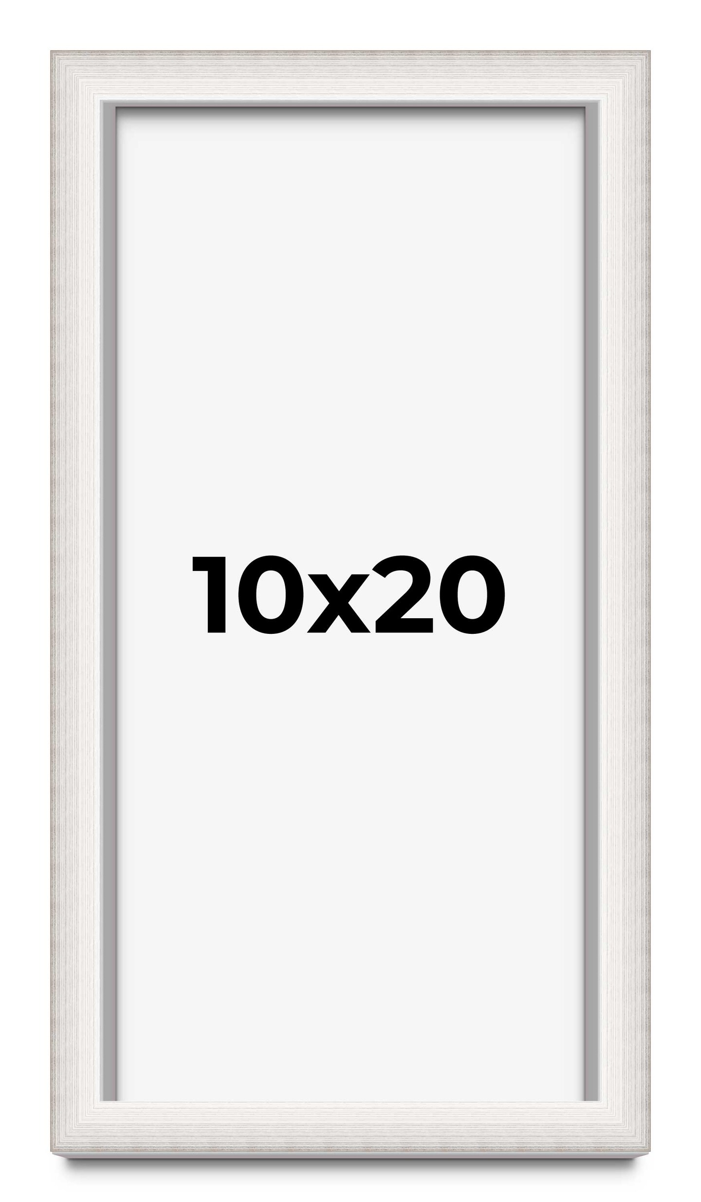 Panoramic Shadow Box 1.5" Depth Silver Picture Frame - UV Acrylic, Backing, Hanging Hardware