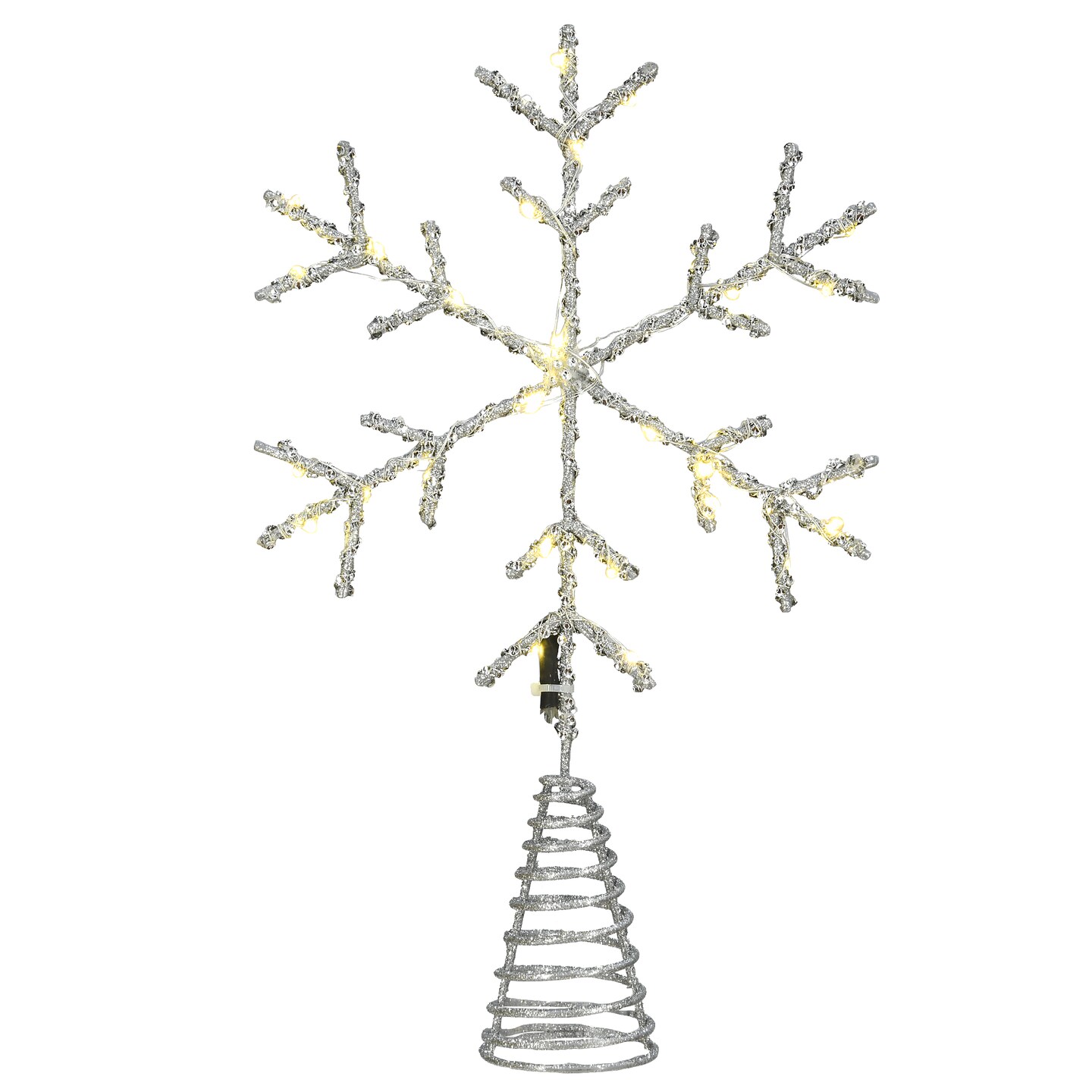 14.5&#x22; Snowflake Tree Top for Artificial Trees with Dual Color&#xAE; Lights