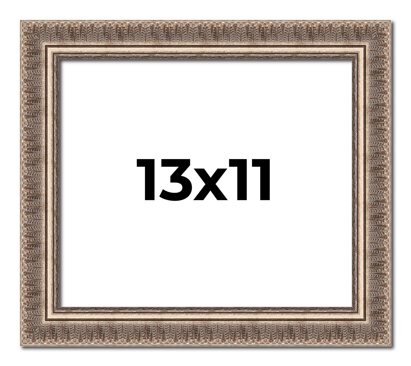 Photo Size Ornate Gold Picture Frame - UV Acrylic, Foam Board Backing, Hanging Hardware