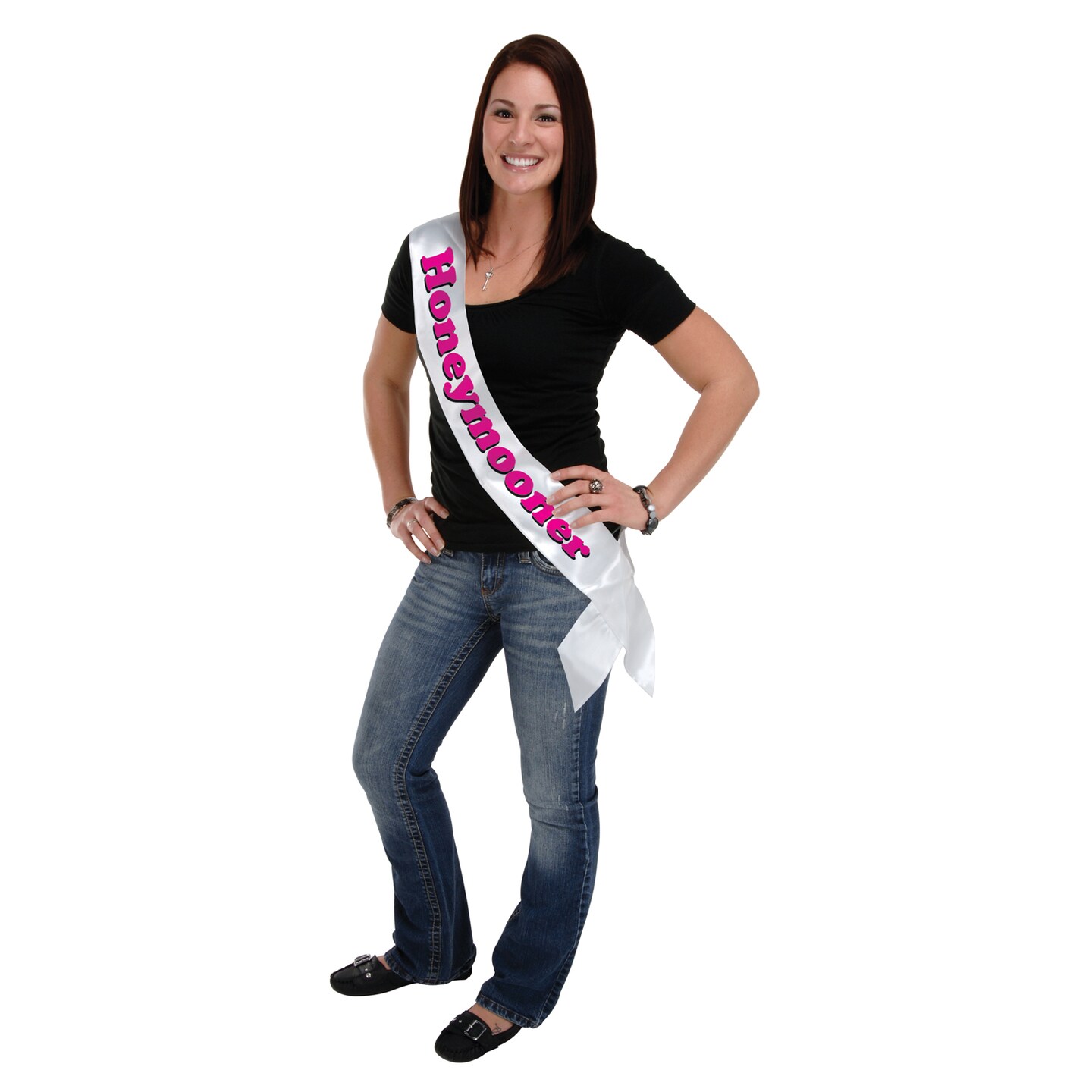 Beistle 33in. x 4in. Honeymooner Satin Sash - 6 Pack