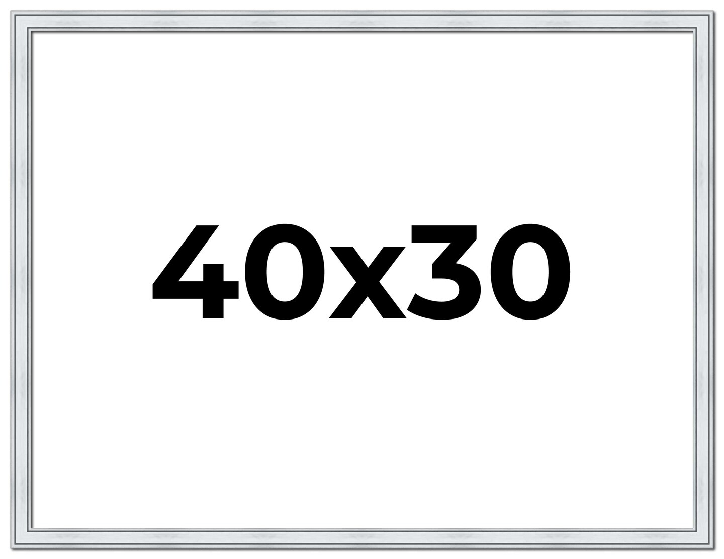 30x40 Classic Picture Frame with UV-Resistant Acrylic &#x26; Acid Free Backing, Available in 4 Finishes - Black, Brown, Gold, and Silver
