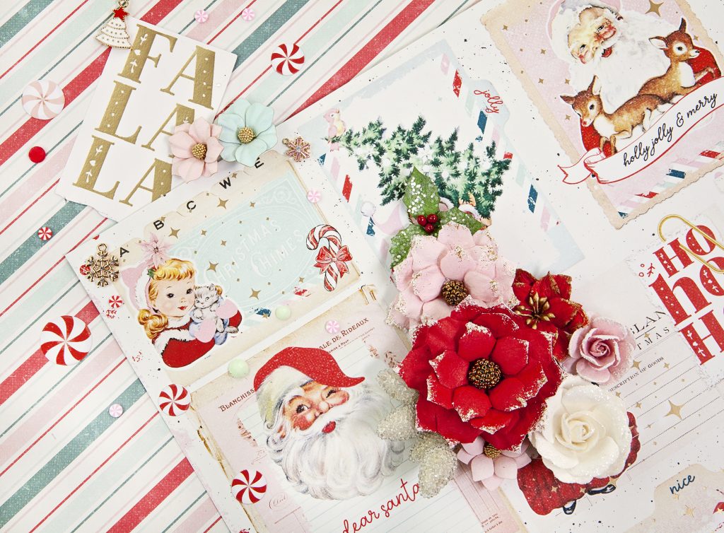 Prima Marketing Christmas Candy Cane Lane Bundle by Frank Garcia Collection Bundle Scrapbooking Journal Scrapbook Supplies Material Craft Notebooks Decoupage Album Art Journaling