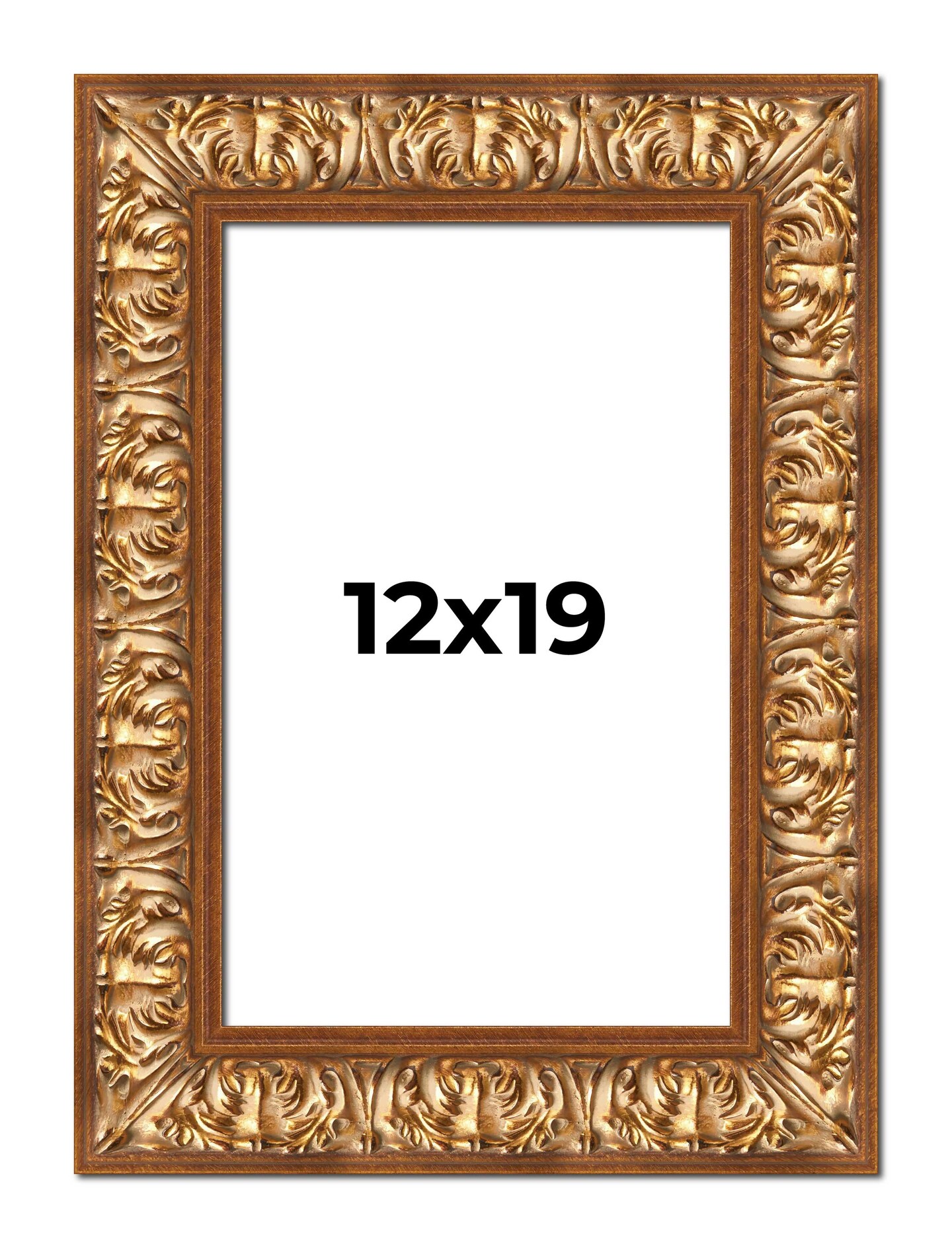 Modern Shadow Box 1" Depth Gold Picture Frame - UV Acrylic, Backing, Hanging Hardware