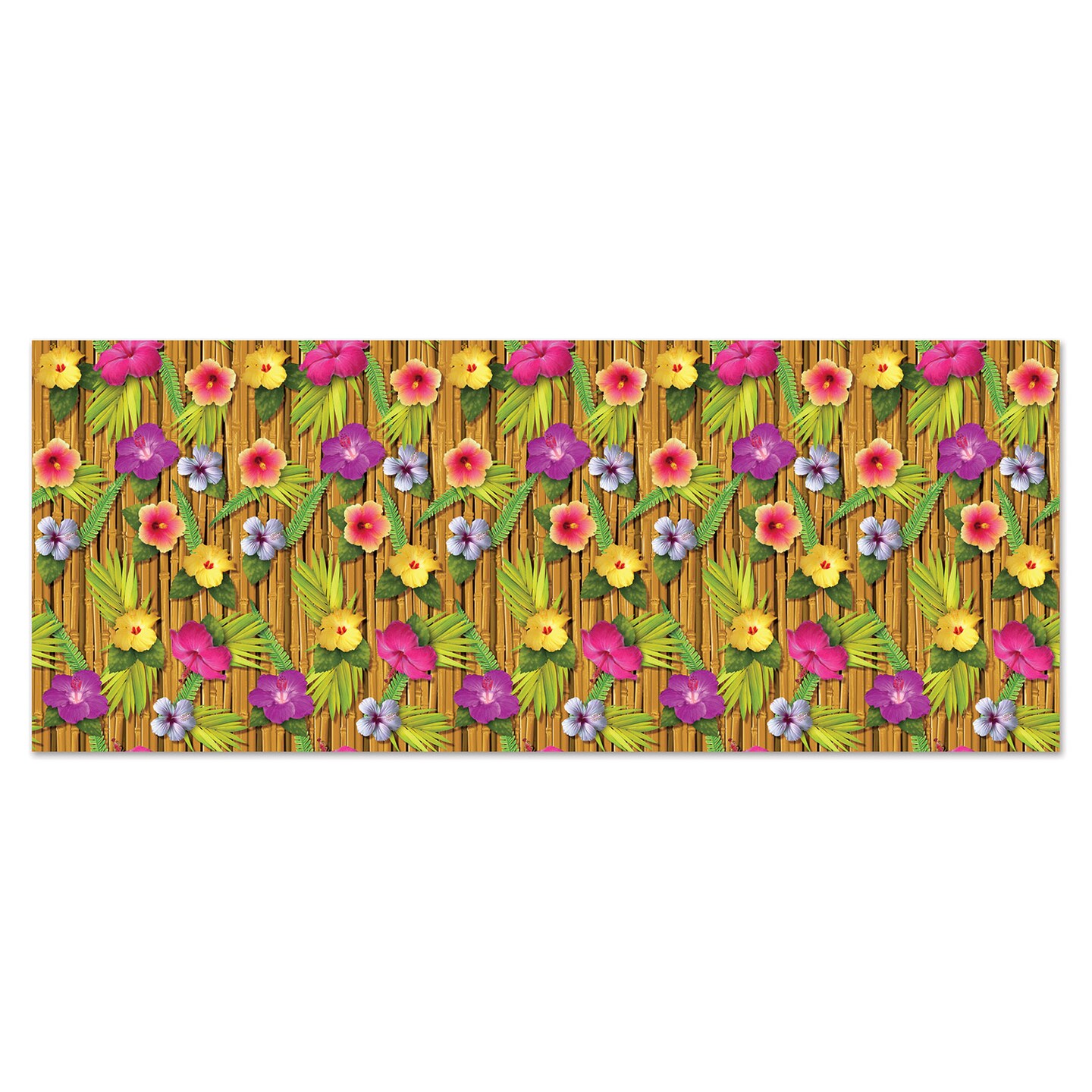 Beistle 4Feet x 30Feet Luau Backdrop - 6 Pack