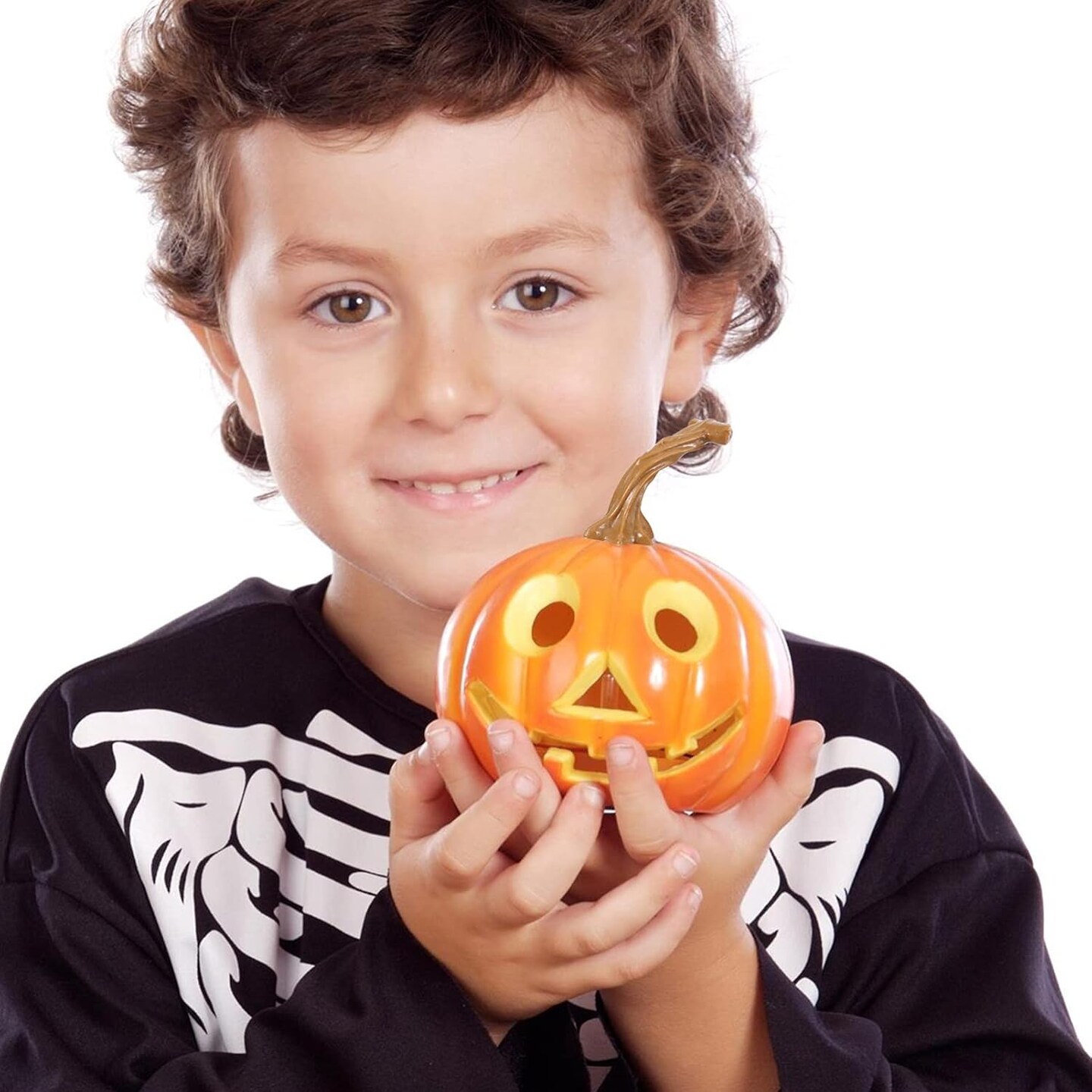 24pcs Plastic Pumpkin Handle Pumpkin