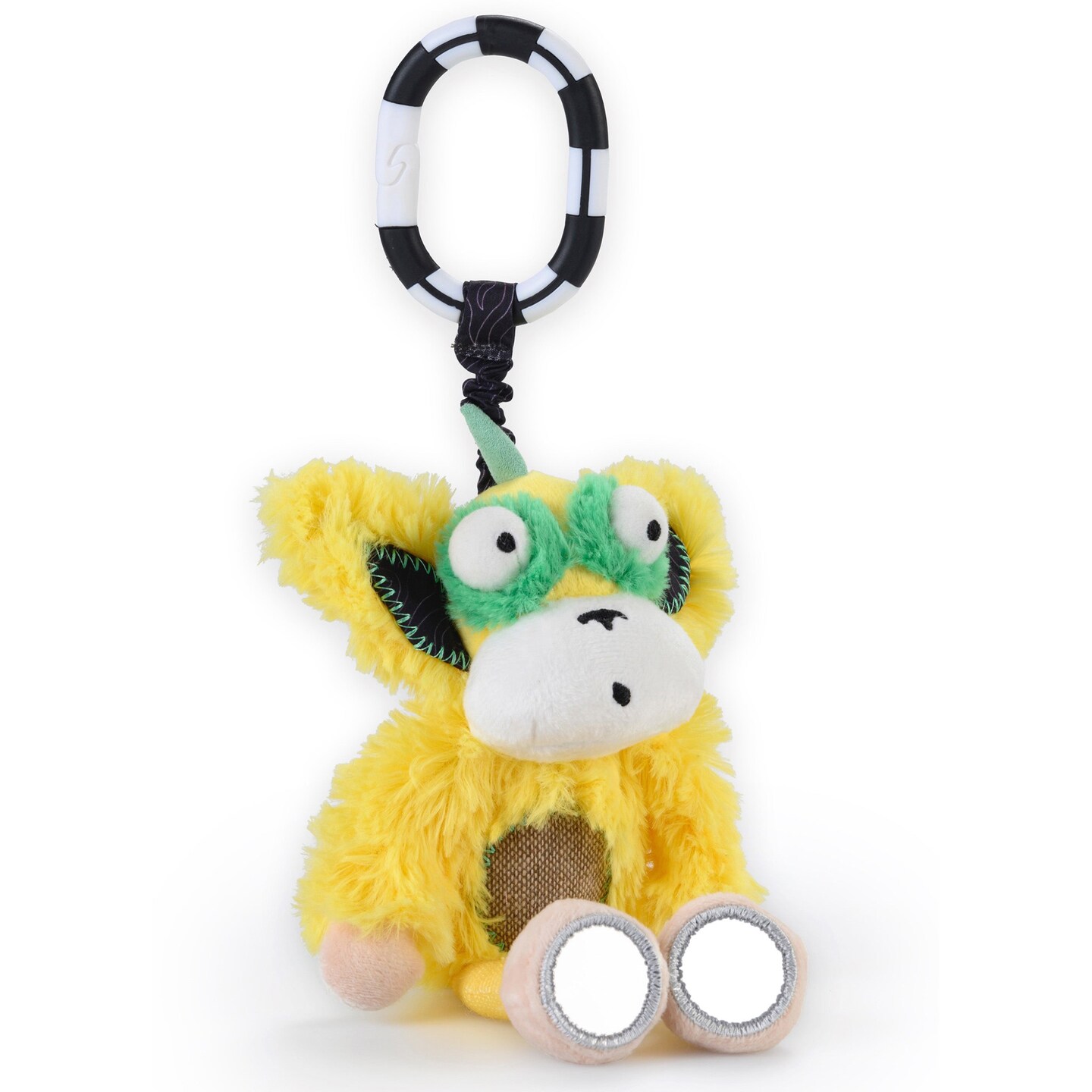 Inklings Baby Plush Chime &#x26; See Attachable Hanging Activity Toy Marley The Horn Headed Monkey