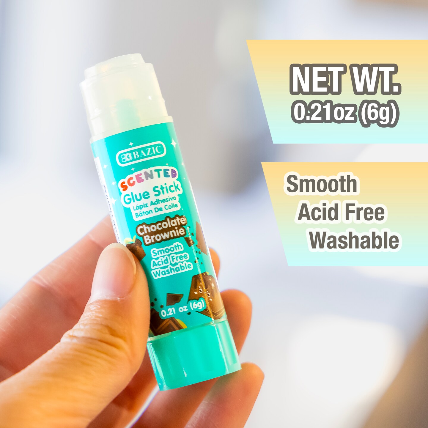 BAZIC Washable Scented Glue Stick 0.21 oz (6g)
