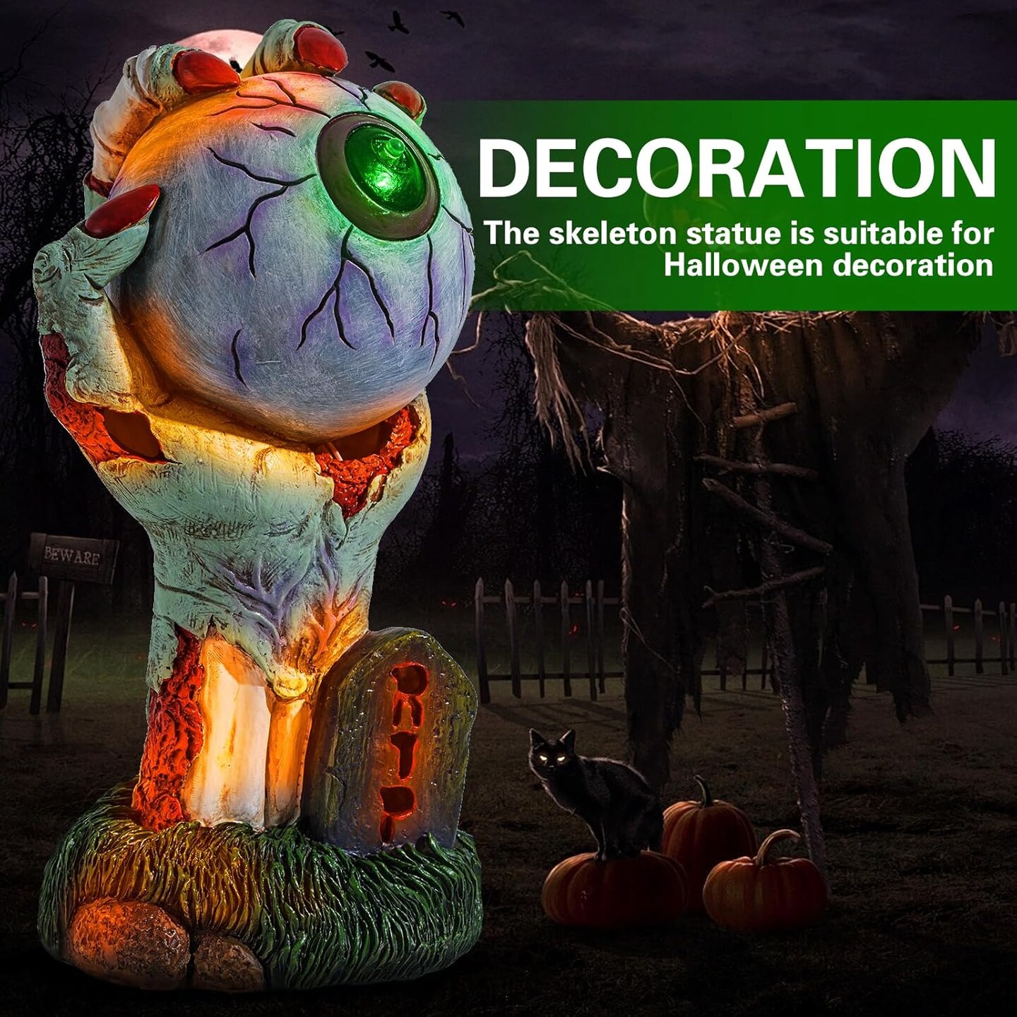 Halloween Decorations Outdoor Indoor Skeleton Hands Figurine Lights