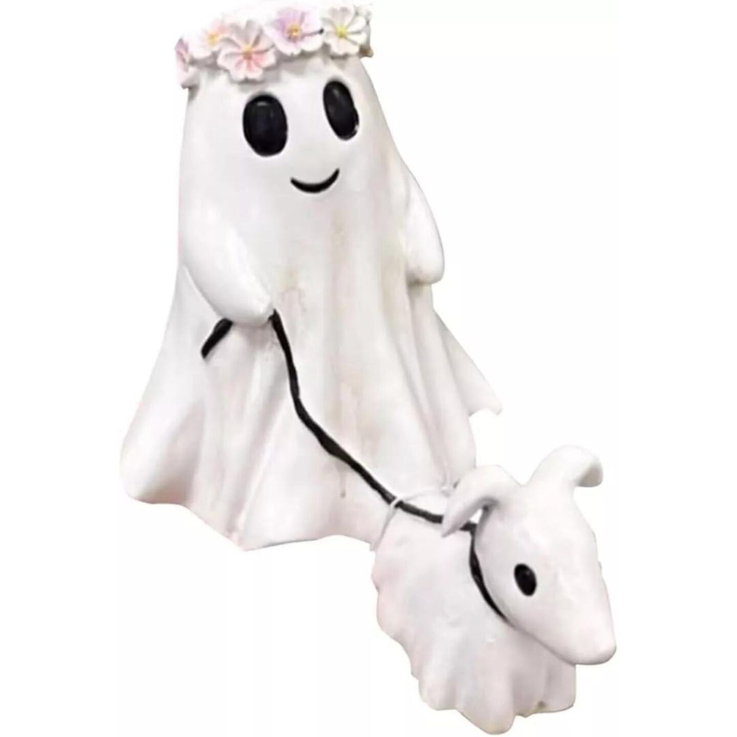 Kitcheniva Halloween Spooky Ghost Walking Dog Statue