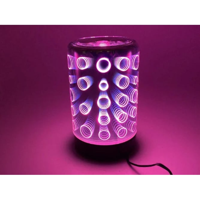 Diffusers For Essential Oils 3D Glass Art -Circles- Oil Diffuser With Alternating Colors