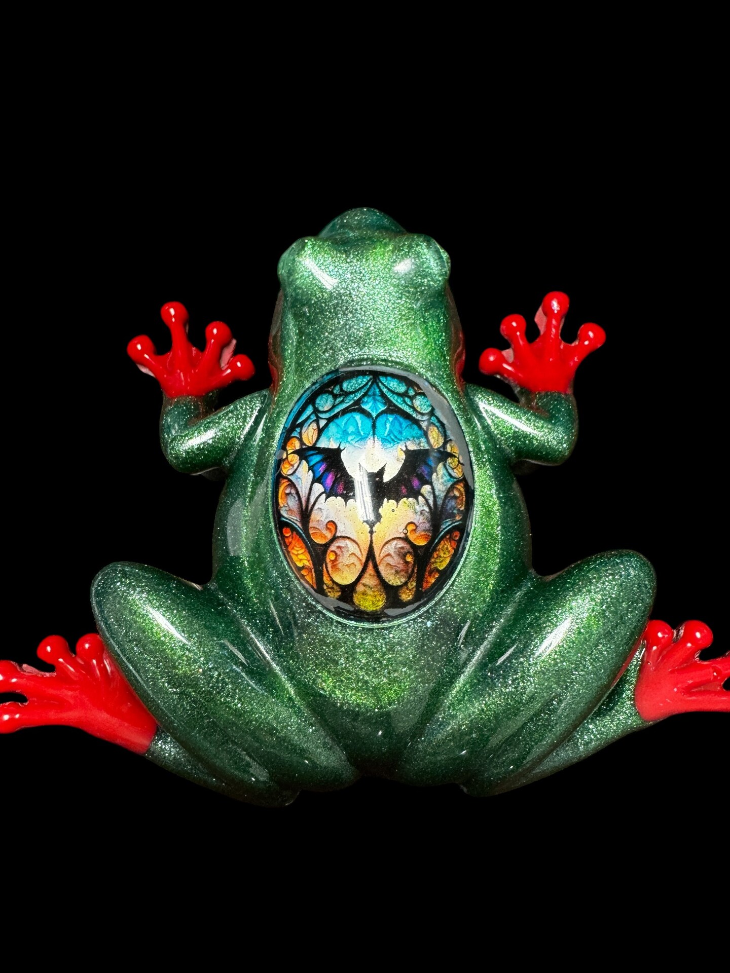 Handmade Resin Frog Art with Mystical Inlays | MakerPlace by Michaels
