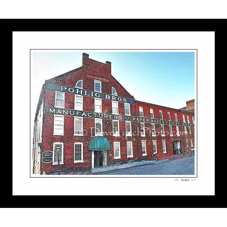 Richmond VA Virginia POHLIG BROTHERS BOX CO Vintage Decor Art Map Art Photography Picture Framed Canvas Print by Dave Lynch product 2