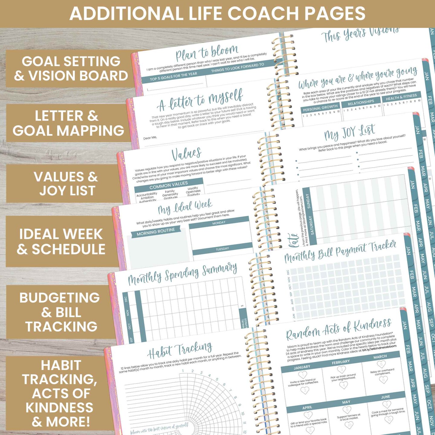 bloom daily planners 2025 Soft Cover Planner, 5.5&#x22; x 8.25&#x22;, Creating A Life I Love