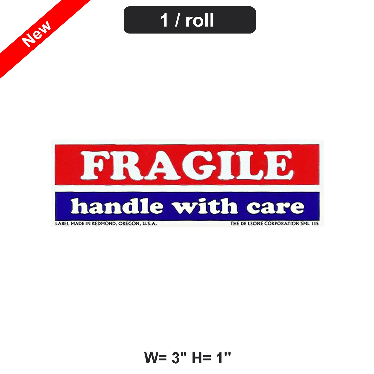 Durable 1&#x22; x 3&#x22; Care Labels 500 Labels per Roll