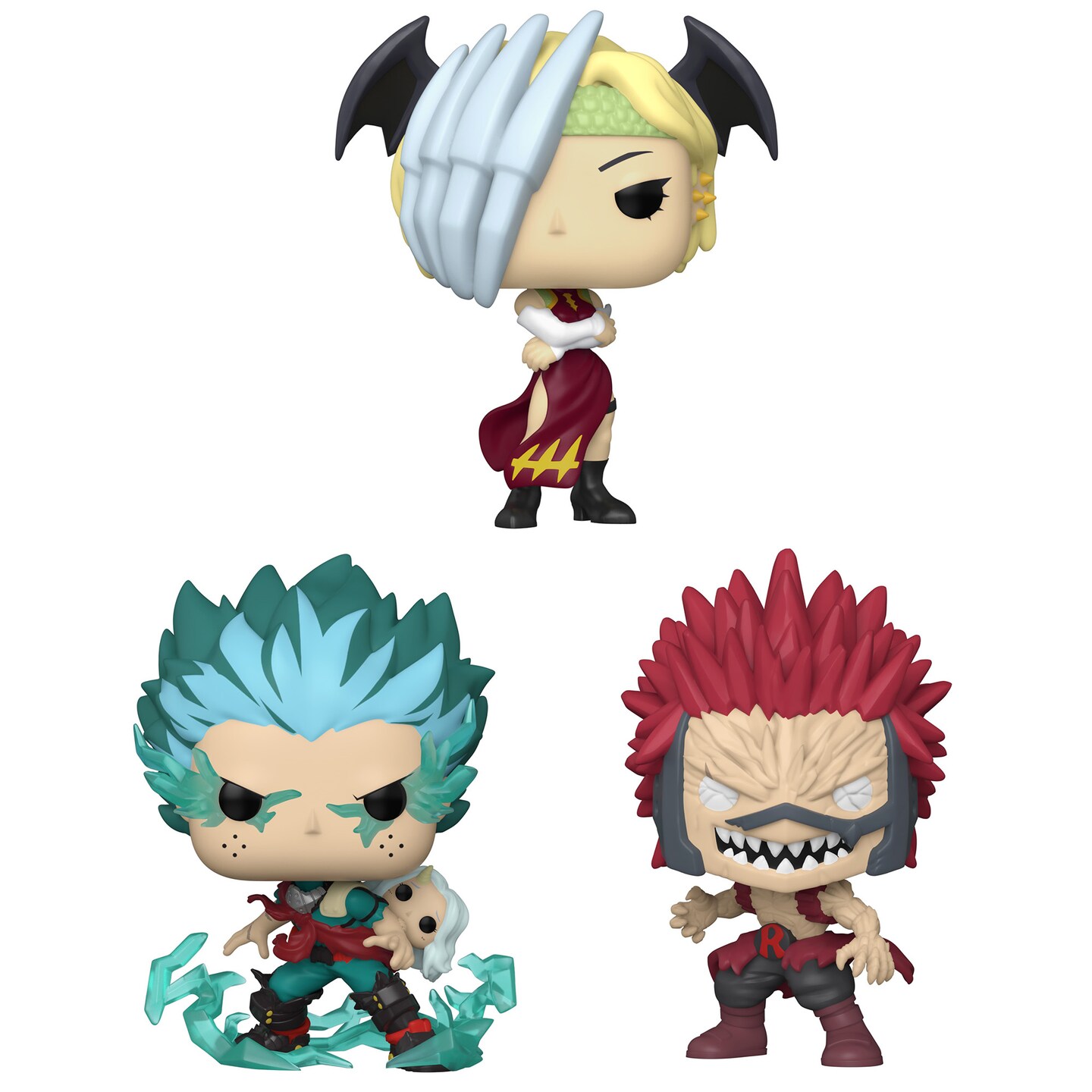 Funko Animation: POP! My Hero Academia Collectors Set - Ryuko in Hero Costume, Infinite Deku with Eri, and Eijiro Unbreakable