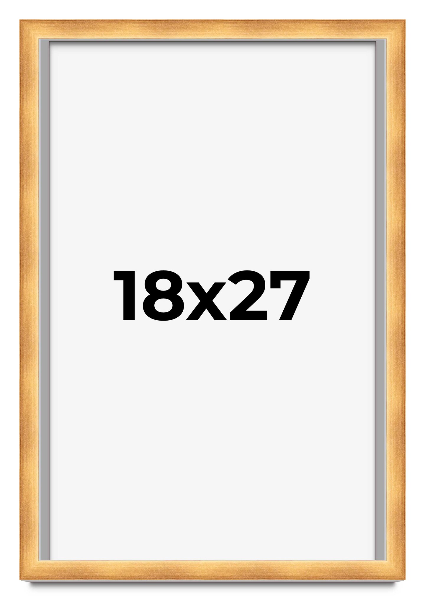Minimalist Shadow Box Brown Picture Frame - UV Acrylic, Backing, Hanging Hardware