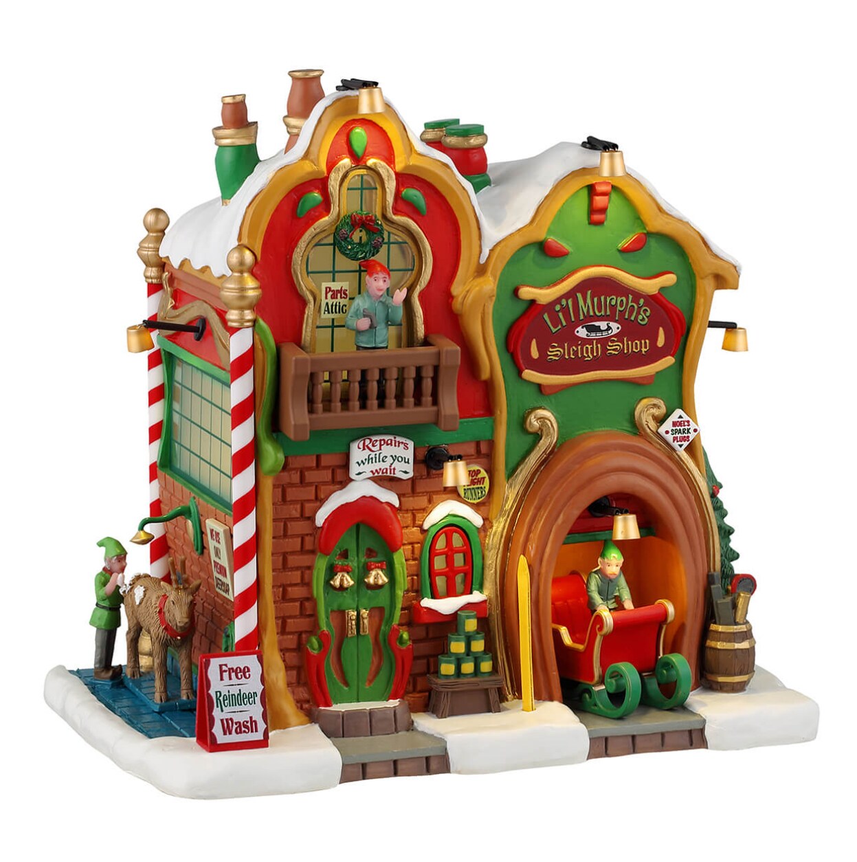 Lemax Li&#x27;l Murph&#x27;s Sleigh Shop