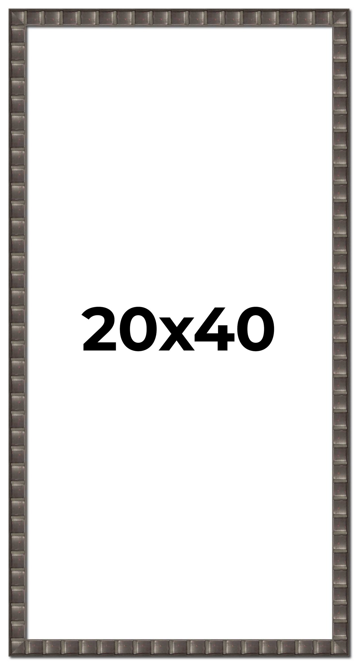 Panoramic Deco Black Picture Frame - UV Acrylic, Foam Board Backing, Hanging Hardware