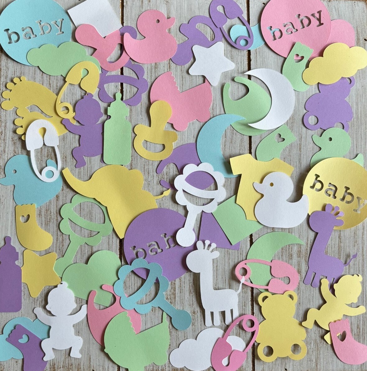 It's A Boy Baby Shower Blue & Silver Party Table Confetti Decoration