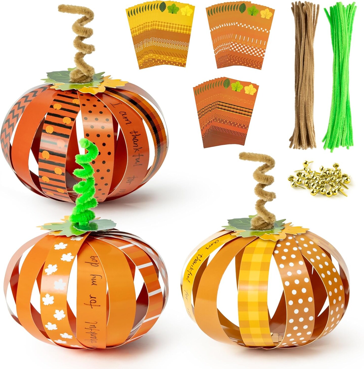 36Pcs Halloween Pumpkin Craft Kit