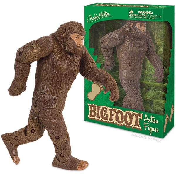 Archie Mcphee Bigfoot Action Figure Brown, Standard