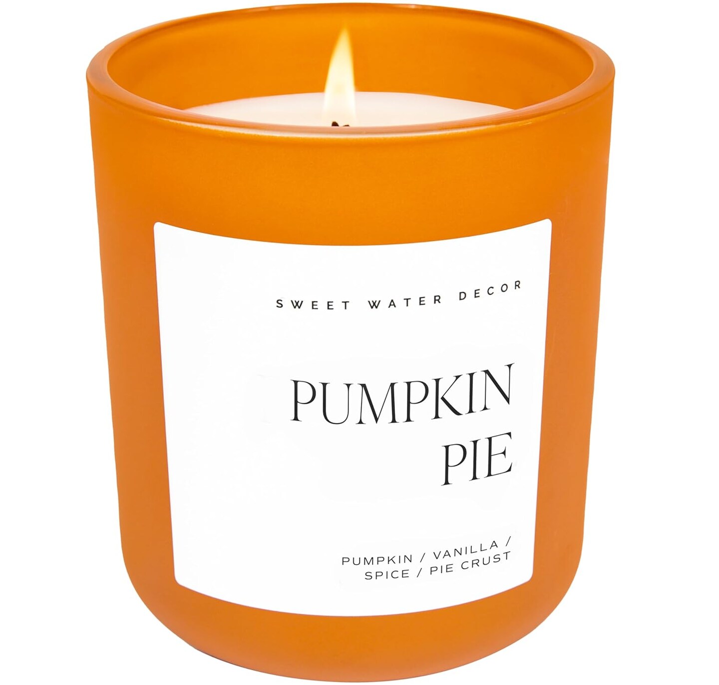 Soy Candle Wax with 70 Hour Burn Time - Soy Candles Non Toxic with Pumpkin Vanilla Spice & Pie Crust Scent - 100% Cotton Wick Pumpkin Candle - 15oz