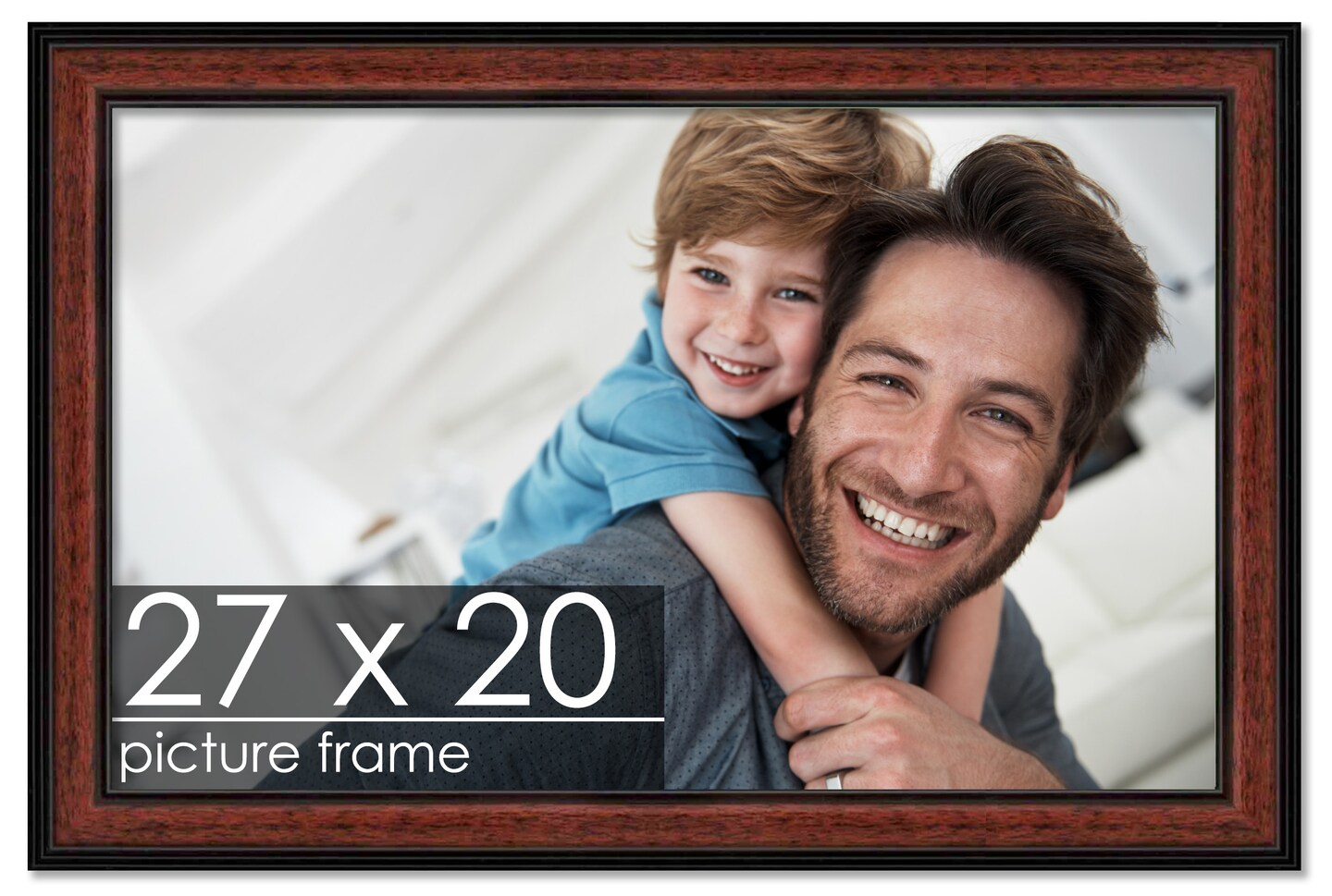 20x27 Decor Picture Frame with UV-Resistant Acrylic &#x26; Acid Free Backing, Available in 2 Finishes - Black and Brown