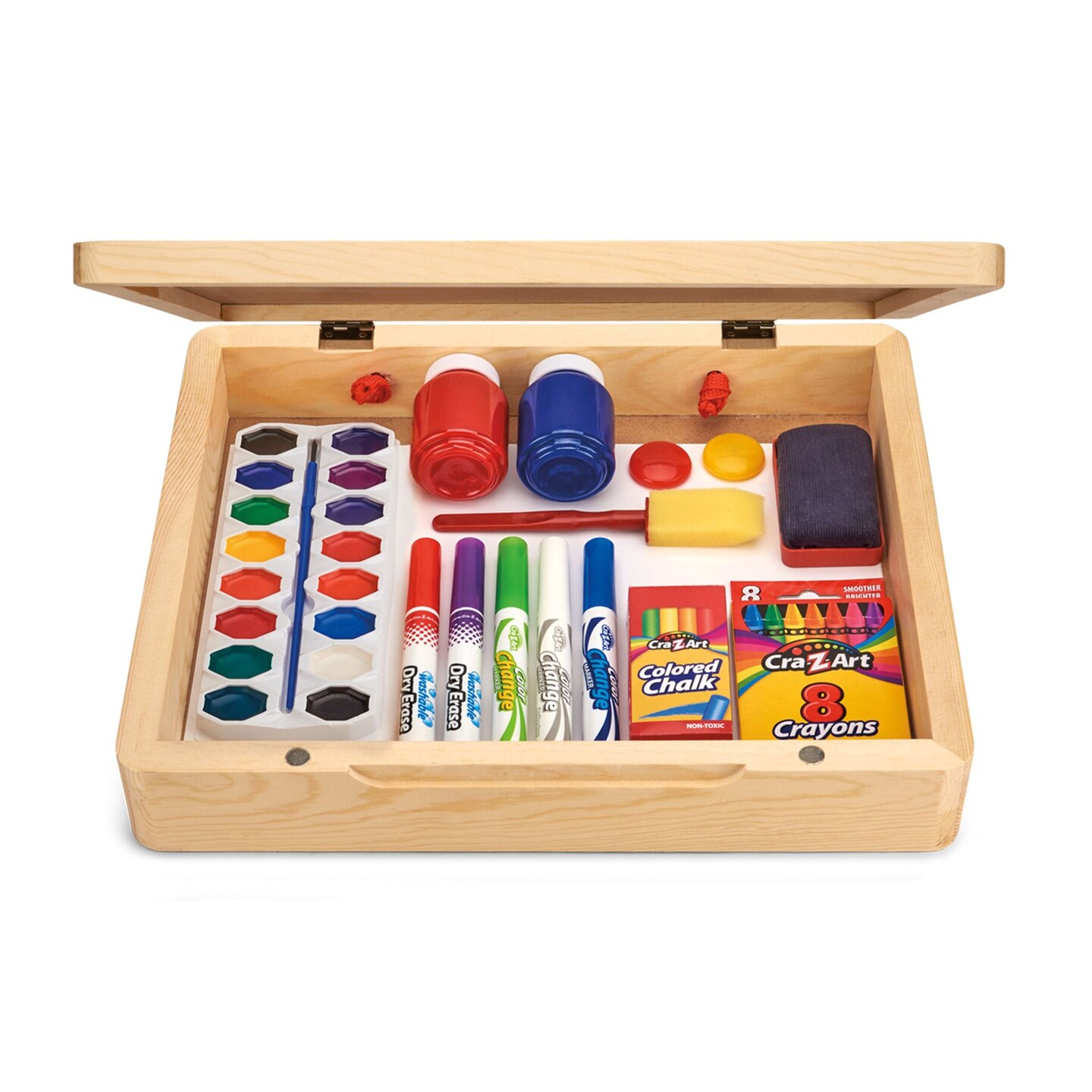 Cra-Z-Art 5-in-1 Portable Wooden Tabletop Art Easel with Chalkboard and Dry Erase Board
