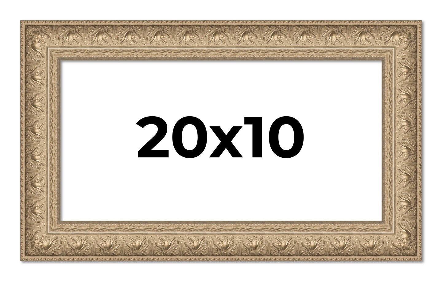 Panoramic Museum Silver Picture Frame - UV Acrylic, Foam Board Backing, Hanging Hardware