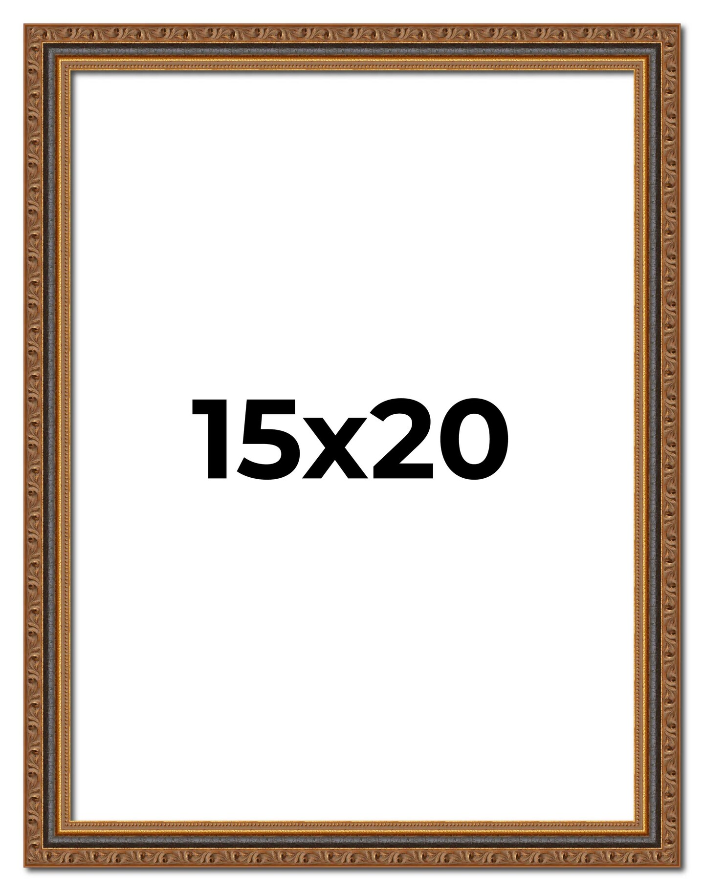 Classic Gold Picture Frame - UV Acrylic, Foam Board Backing, Hanging Hardware
