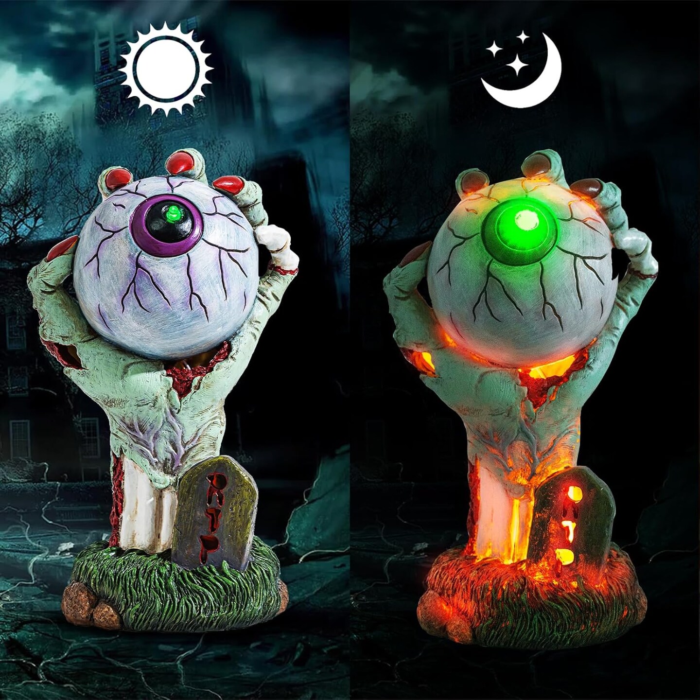 Halloween Decorations Outdoor Indoor Skeleton Hands Figurine Lights