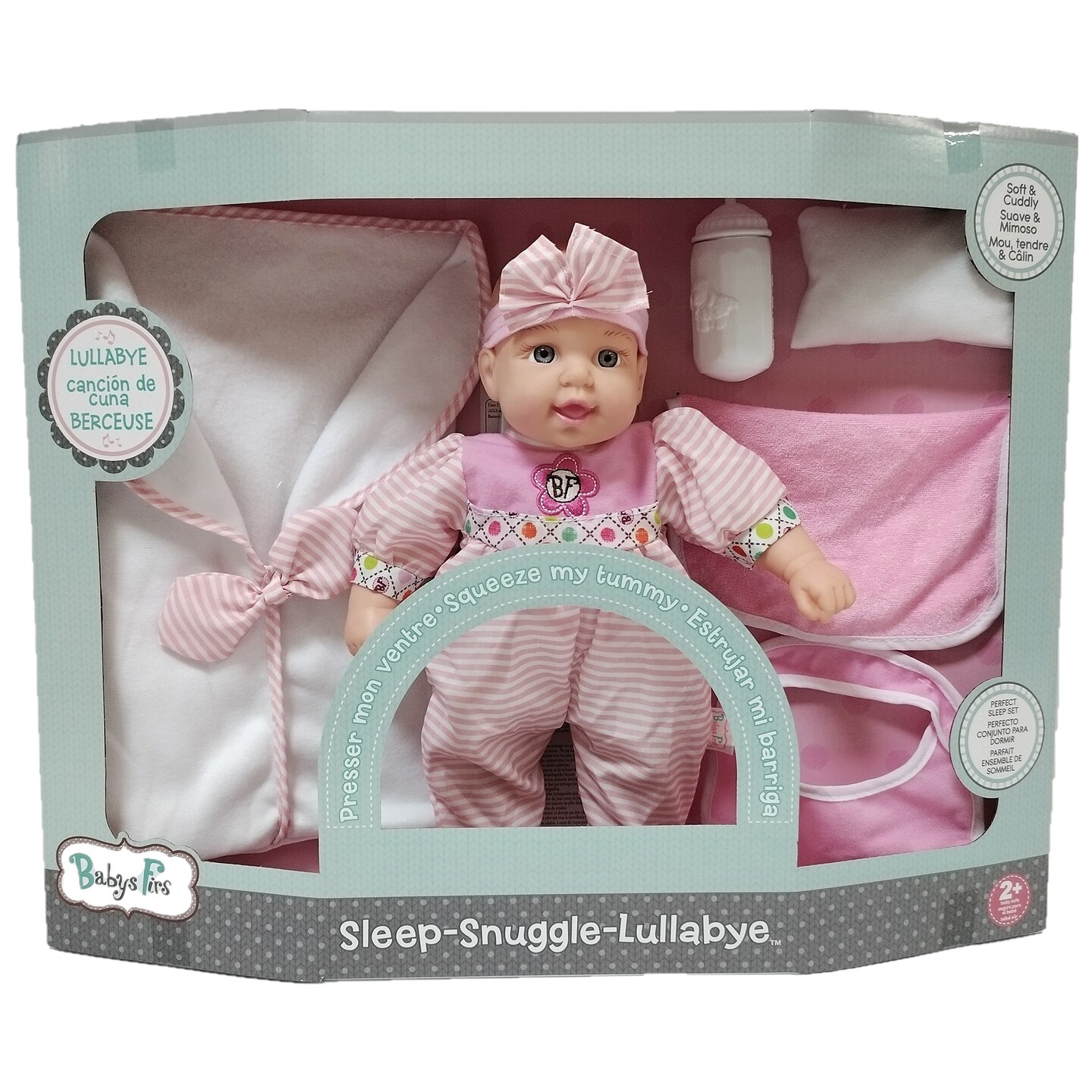 Goldberger Baby&#x27;s First 13&#x22; Sleep, Snuggle, Lullaby Baby Doll 6 Piece Giftset