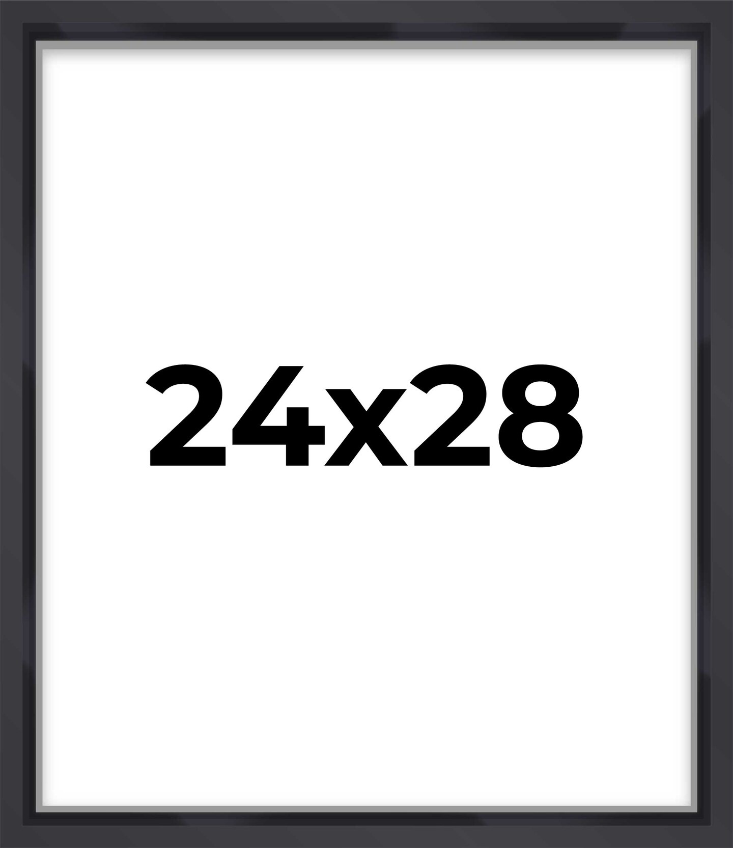 Shadow Box 1.5" Depth Black Picture Frame - UV Acrylic, Backing, Hanging Hardware