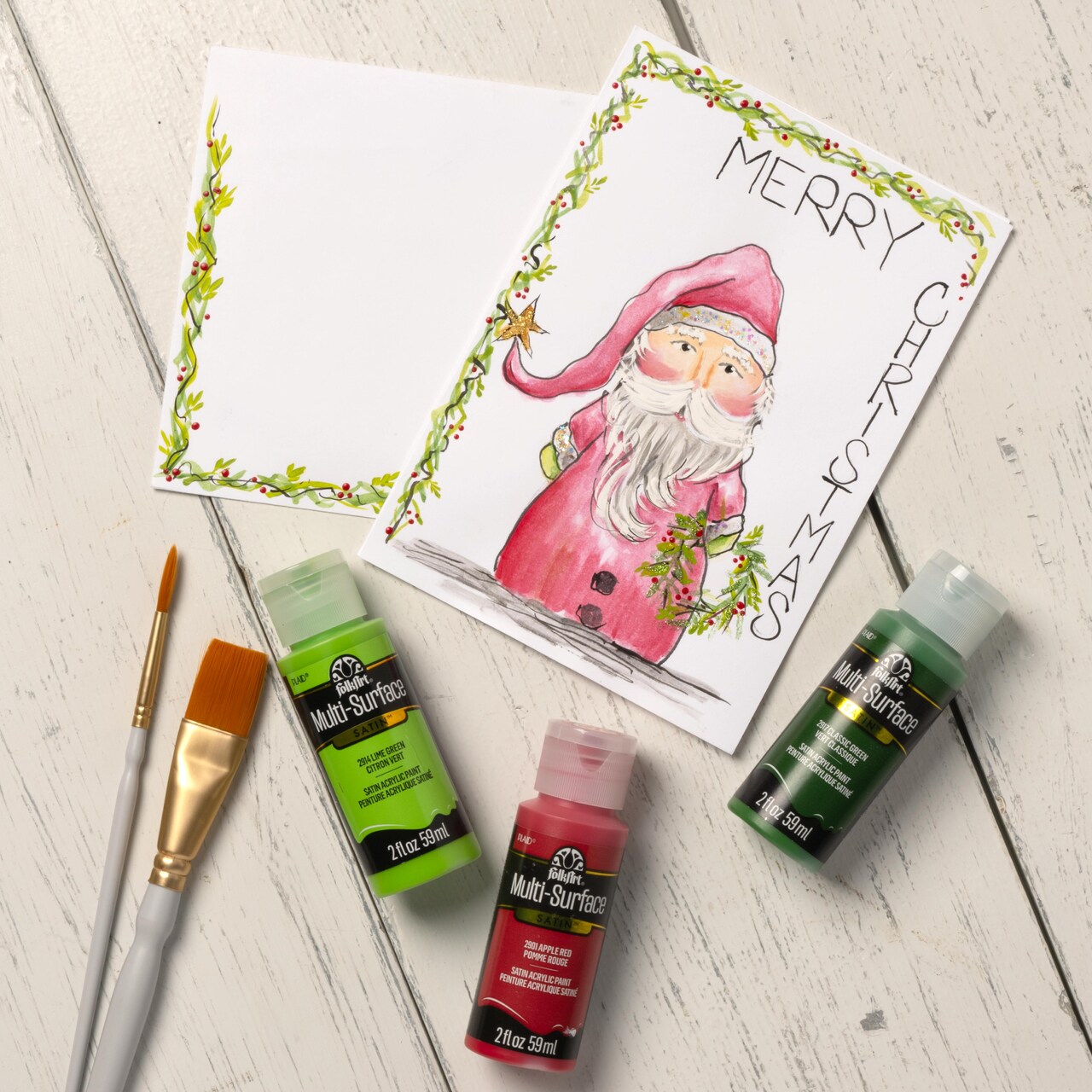 12 Days of Cardmaking: Merry Christmas  Santa Holiday Card