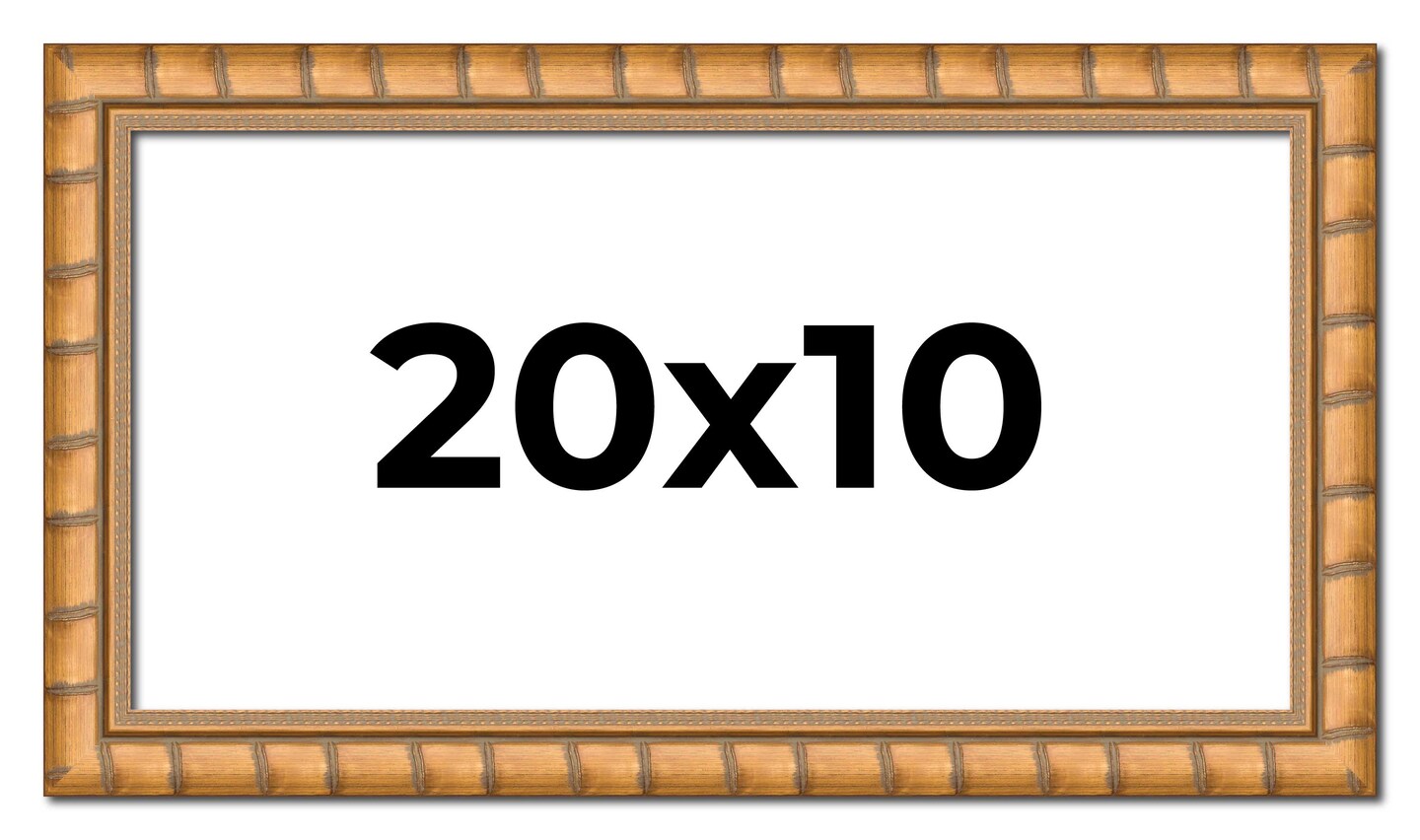 20x10 Modern Bamboo Picture Frame with UV-Resistant Acrylic & Acid