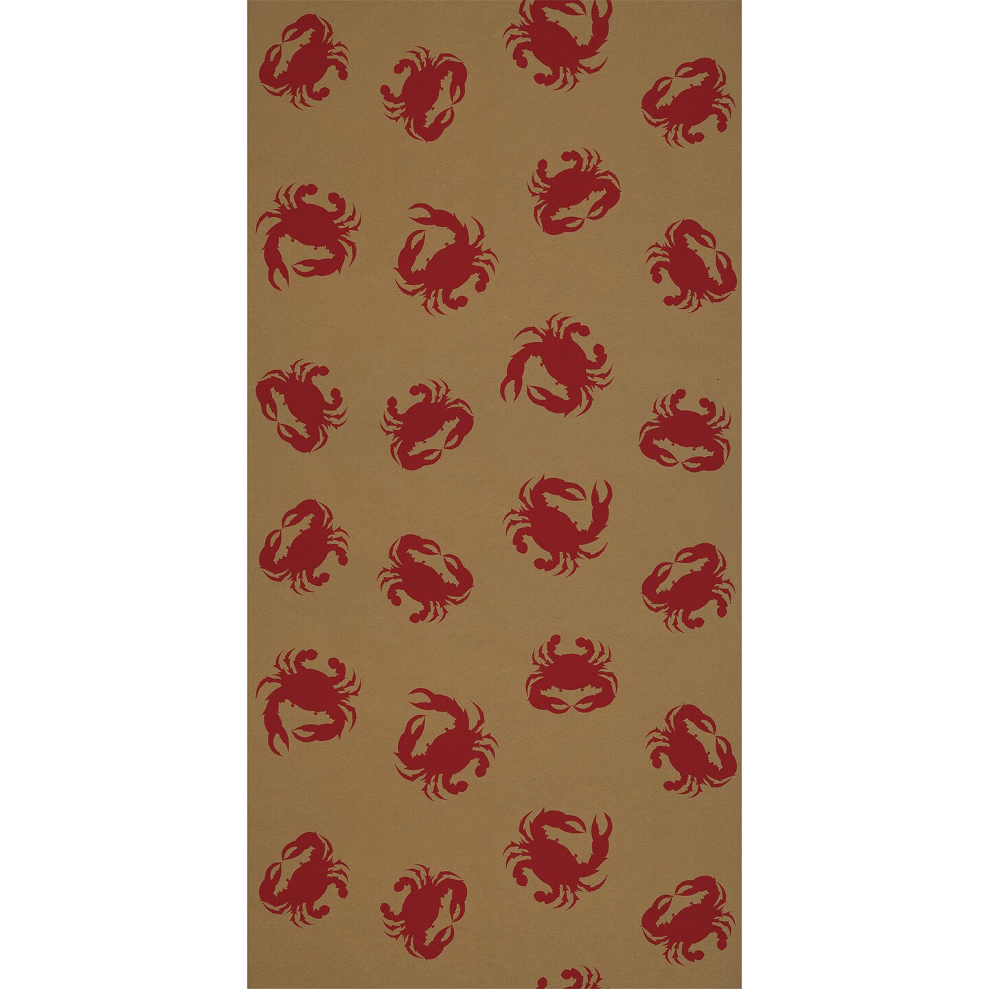 Beistle 24in. x 50Feet Crab Kraft Paper Table Roll - 6 Pack
