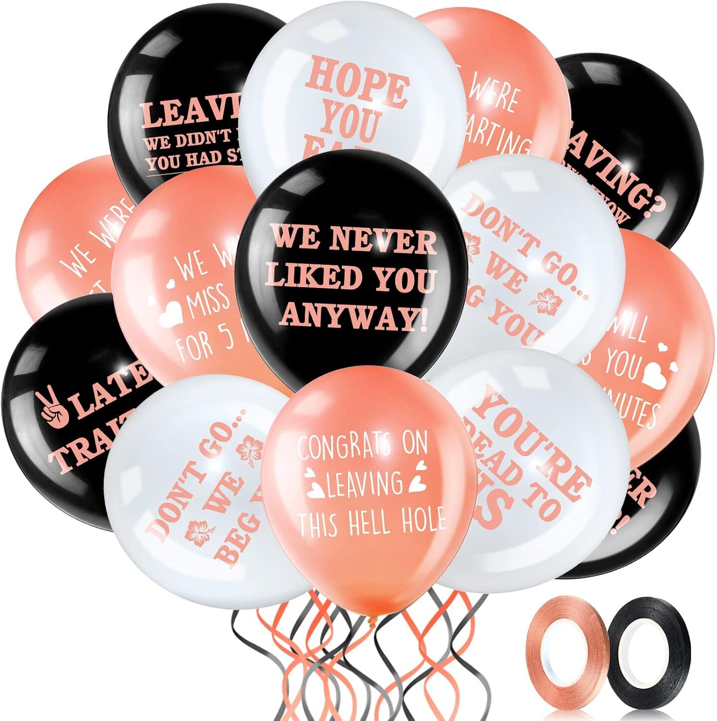 Funny Coworker Going Away Last Day Office Party Balloons