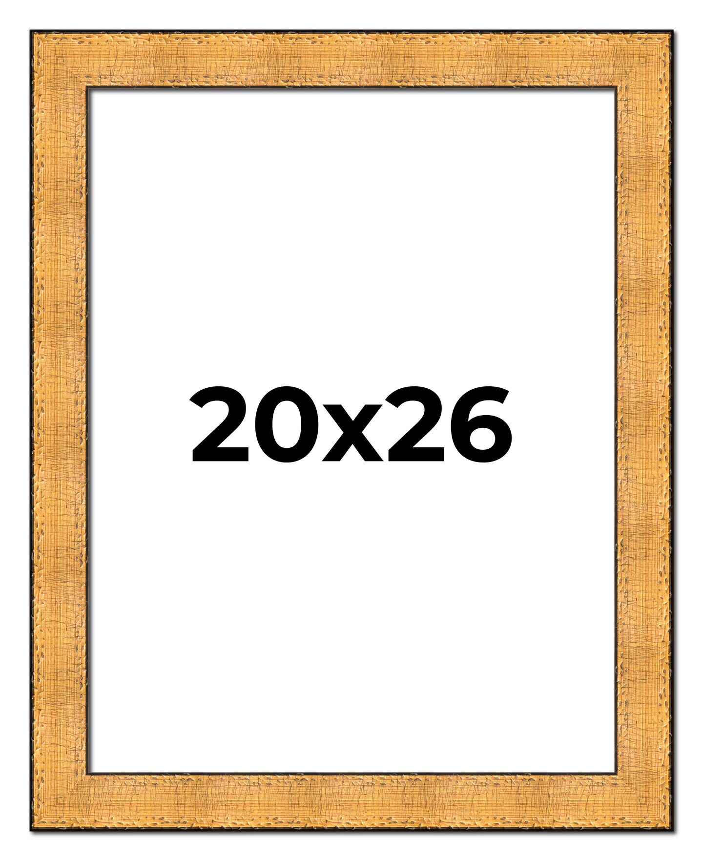 20x26 Embellished Picture Frame with UV-Resistant Acrylic &#x26; Acid Free Backing, Available in 3 Finishes - Black, Brown, Gold