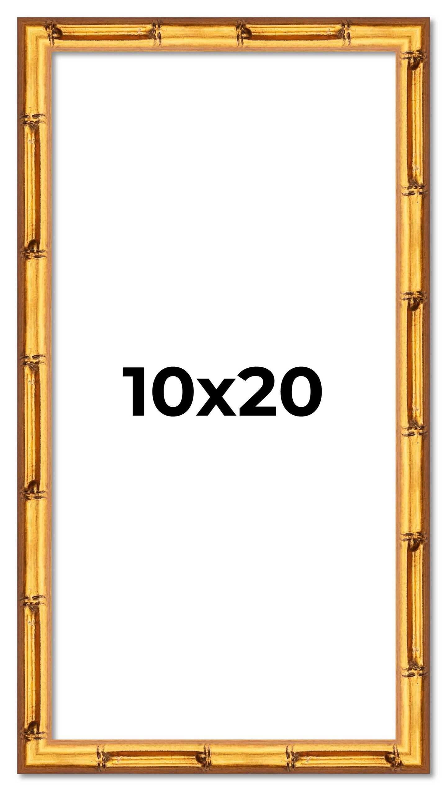 10x20 Bamboo Picture Frame with UV-Resistant Acrylic & Acid Free Backing, Available in 4 Finishes - Brown, Black, Gold, and Natural