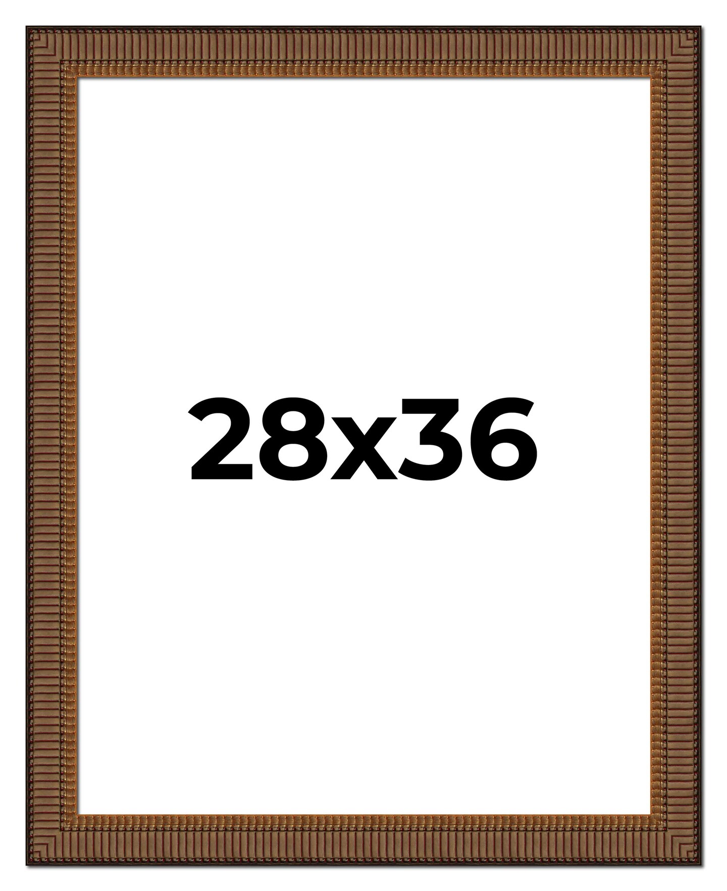 28x36 Museum Picture Frame with UV-Resistant Acrylic &#x26; Acid Free Backing, Available in 4 Finishes - Black, Brown, Gold, Silver
