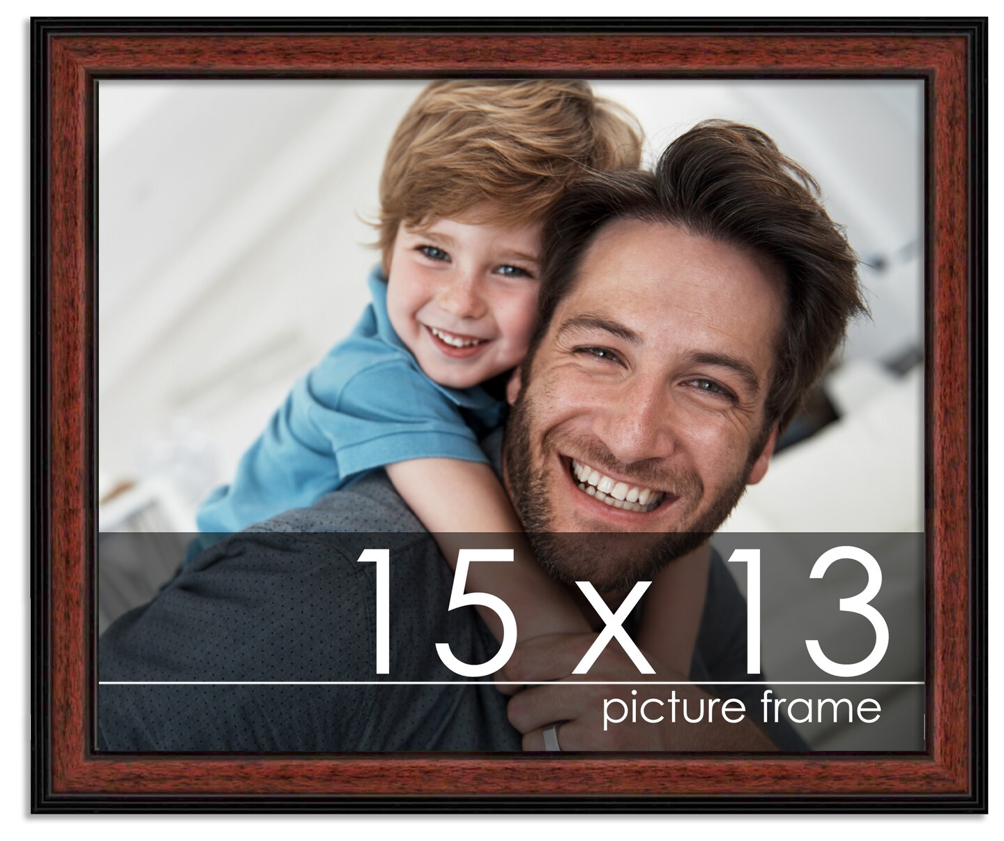 13x15 Decor Picture Frame with UV-Resistant Acrylic &#x26; Acid Free Backing, Available in 2 Finishes - Black and Brown