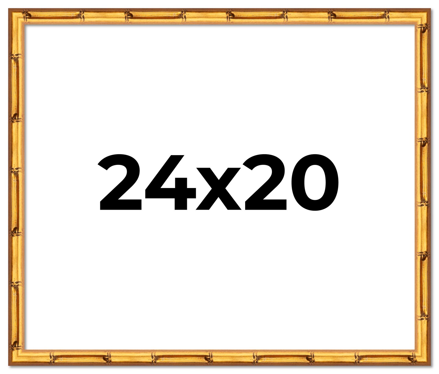 24x20 Bamboo Picture Frame with UV-Resistant Acrylic &#x26; Acid Free Backing, Available in  4 Finishes - Brown, Black, Gold, and Natural