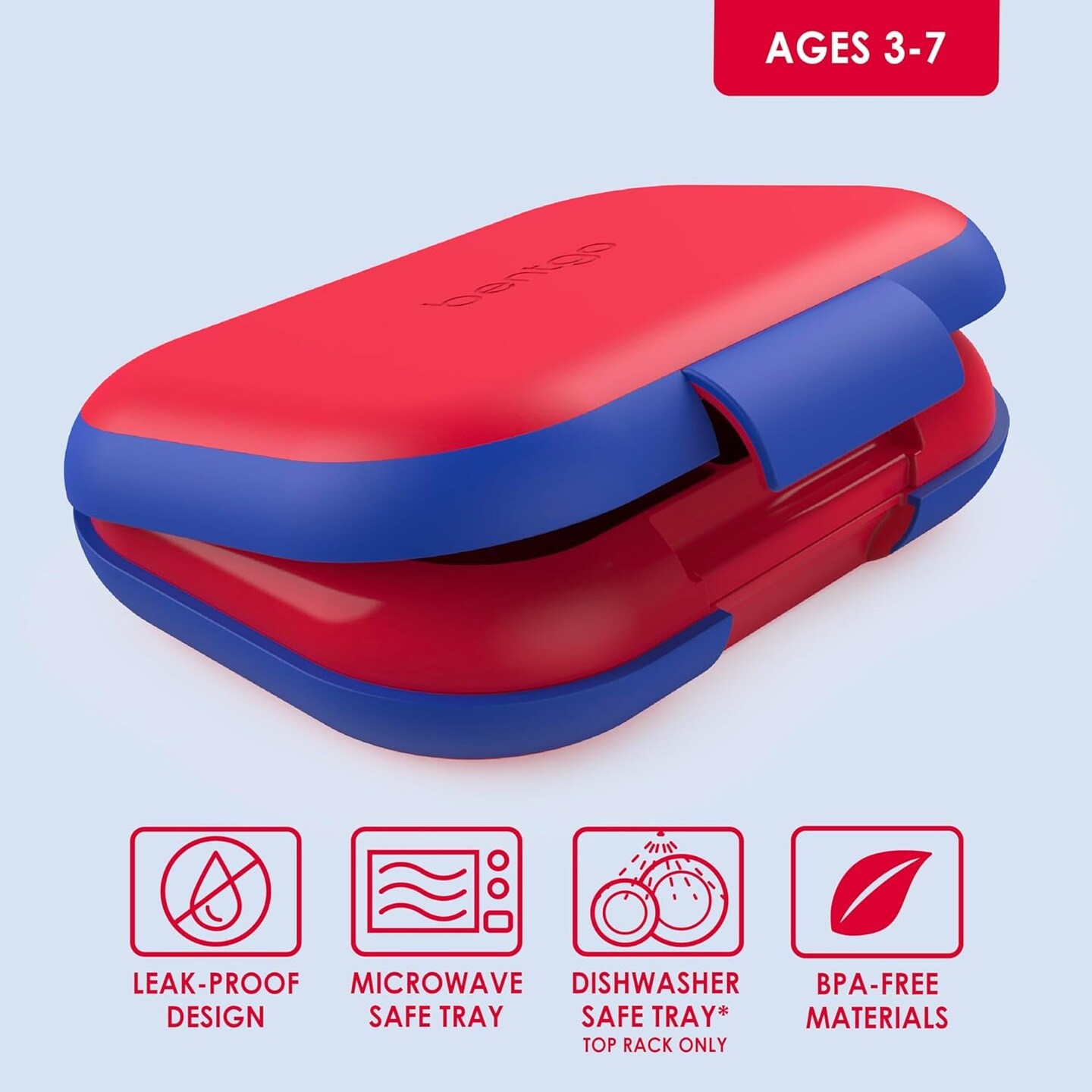 &#xAE; Kids Chill Leak-Proof Lunch Box - Included Reusable Ice Pack Keeps Food Cold; 4-Compartment Bento Lunch Container; Microwave &#x26; Dishwasher Safe; 2 Year Manufacturer Warranty (Gray)